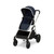 Ickle Bubba Eclipse 2-in-1 Pram - Midnight Blue/Black Handle