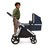 Ickle Bubba Eclipse 2-in-1 Pram - Midnight Blue/Black Handle