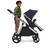 Ickle Bubba Eclipse 2-in-1 Pram - Midnight Blue/Black Handle