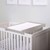 Ickle Bubba Pembrey Cot Bed, Under Drawer, Cot Top Changer and Tall Chest - Ash Grey & White
