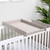 Ickle Bubba Pembrey Cot Bed, Under Drawer, Cot Top Changer and Tall Chest - Ash Grey & White