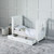 Ickle Bubba Snowdon 4 in 1 Mini Cot Bed - White