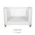 Gaia Baby Serena All-In-One & Dresser Room Set - White/Natural