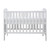Ickle Bubba Coleby Mini Cot Bed & Fibre Mattress - White