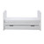 Ickle Bubba Coleby Mini Cot Bed, Under Drawer & Fibre Mattress - White