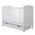 Ickle Bubba Coleby Mini Cot Bed, Under Drawer & Fibre Mattress - White