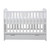 Ickle Bubba Coleby Mini Cot Bed, Under Drawer & Fibre Mattress - White