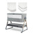 Mamas & Papas Lua Bedside Crib Bundle with Mattress Protector & Fitted Sheets