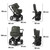 Bugaboo Donkey 5 Mono Complete - Black/Forest Green