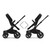 Bugaboo Donkey 5 Twin Stroller - Black/Midnight Black