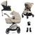 Silver Cross Dune Pram with Travel Pack - Stone