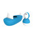 Matchstick Monkey Bathtime Boat Set - Blue