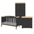 Tutti Bambini Rio 3 Piece Room Set - Slate Grey/Oak