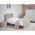 Obaby Nika Mini Cot Bed & Under Drawer - Grey Wash & White