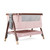 Tutti Bambini CoZee Luxe Bedside Crib - Walnut/Blush