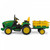 Peg Perego John Deere Ground Force 12V Battery Operated Tractor with Trailer