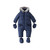 Silver Cross Quilted Pramsuit Newborn - Navy