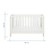 Tutti Bambini Essentials Alba Mini Cot Bed - White