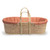 Clair de Lune Organic Palm Moses Basket - Rust Orange