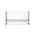 CuddleCo Enzo Cot Bed - Truffle Oak/White