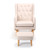 Babymore Lux Nursing Chair with Stool - Cream