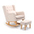 Babymore Lux Nursing Chair with Stool - Cream