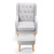 Babymore Lux Nursing Chair with Stool - Grey