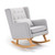 Babymore Lux Nursing Chair with Stool - Grey