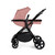 Ickle Bubba Comet Stratus Travel System - Black/Dusky Pink/Black