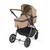 Ickle Bubba Cosmo Stratus Travel System - Gunmetal/Desert/Tan