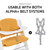 Hauck Alpha Highchair Pad Select - Muslin Honey