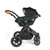 Ickle Bubba Stomp Luxe Stratus Travel System - Black/Charcoal Grey/Tan