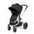 Ickle Bubba Stomp Luxe Stratus Travel System - Silver/Midnight/Black