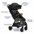 Nuna TRVL Compact Stroller (w/RC & TB) - Caviar