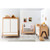 Gaia Hera 3 Piece Room Set - Natural/Walnut