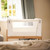 Gaia Hera Complete Sleep & Co-Sleep Crib Bundle - Scandi-White/Natural