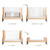 Gaia Hera Complete Sleep & Co-Sleep Crib Bundle - Natural/Walnut