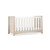 CuddleCo Lana Cot Bed - Ash/White