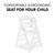 Hauck Alpha+ Wooden Highchair  - White