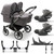 Bugaboo Donkey 5 Twin Complete + Cloud T & Base - Graphite/Grey Melange