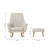 Tutti Bambini Jonah Rocking Chair & Foot Stool - Pebble