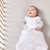 Little Green Sheep Organic Baby Sleeping Bag 0-6 Months 2.5 Tog - White Rice