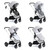 Babymore MeMore V2 13 Piece Pecan i-Size Travel System - Silver
