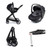 Babymore Mimi Pecan i-Size & Base Travel System - Black