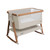 Tutti Bambini CoZee® Air Bedside Crib - Scandinavian Walnut/Ecru