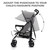 Kinderkraft Tik Stroller - Stone Grey