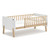 Boori Natty Bedside Bed - White & Almond