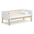 Boori Natty Bedside Bed - White & Almond