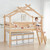 Boori Forest Teepee Loft Bed with Tent Canopy - Blueberry & Almond