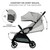 Kinderkraft Apino Stroller - Dove Grey